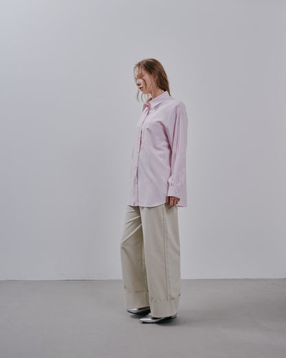 【SALE/50%0ff】Stripe shirt [603375] pink
