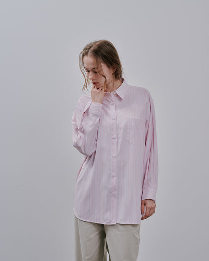 【SALE/50%0ff】Stripe shirt [603375] pink