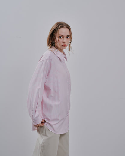 【SALE/50%0ff】Stripe shirt [603375] pink
