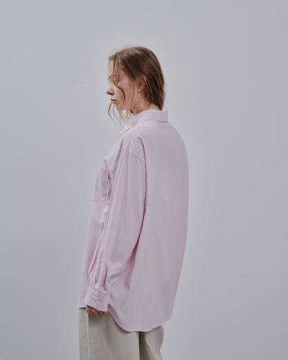 【SALE/50%0ff】Stripe shirt [603375] pink