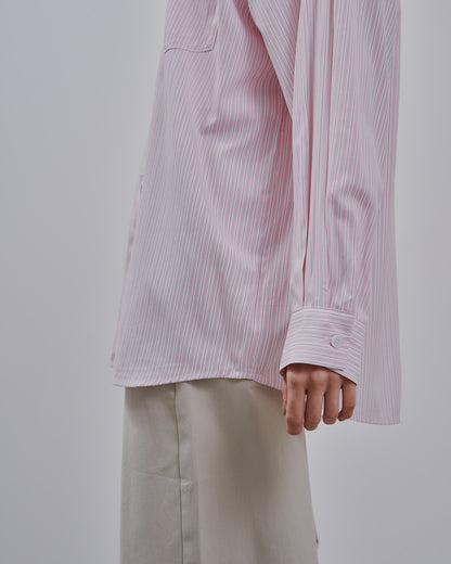 【SALE/50%0ff】Stripe shirt [603375] pink