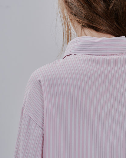 【SALE/50%0ff】Stripe shirt [603375] pink