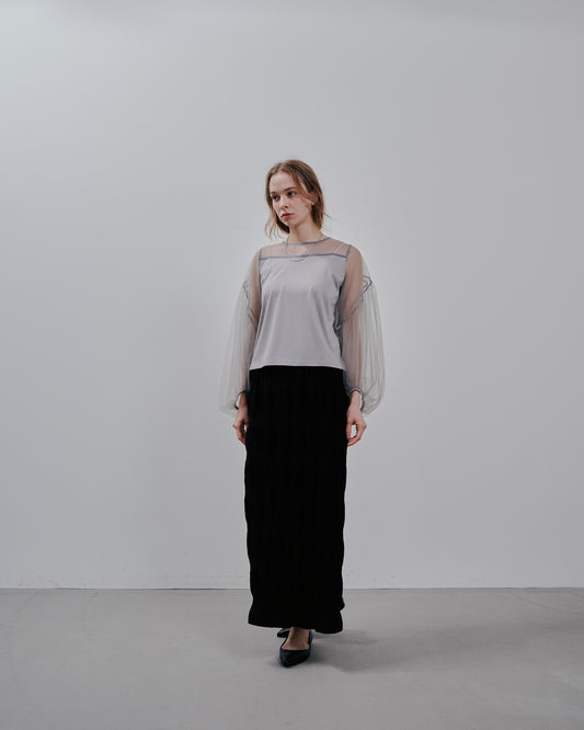 Tulle Tops [603360] grey