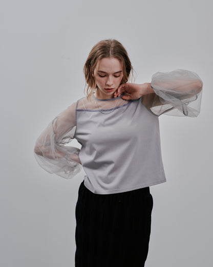 Tulle Tops [603360] grey