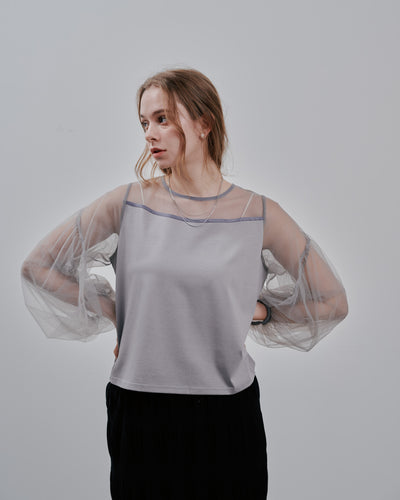 Tulle Tops [603360] grey