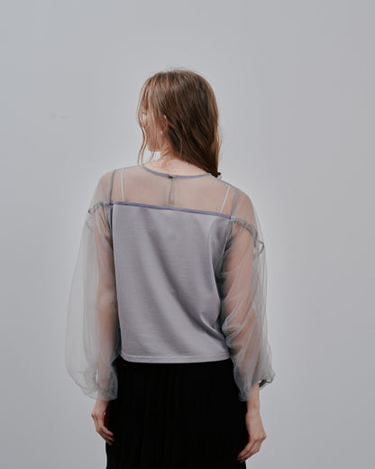 Tulle Tops [603360] grey