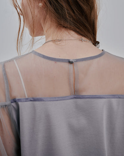 Tulle Tops [603360] grey