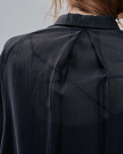 【Summer SALE!!】Sheer Shirt [603353] black(99)