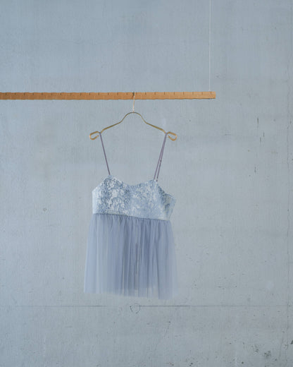 【SALE/50%0ff】Jacquard Bustier [603389] blue grey