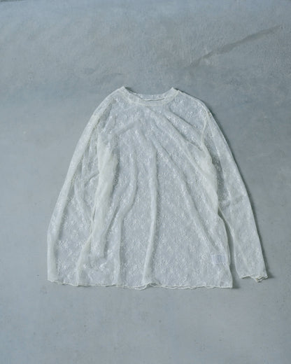 【SALE/50%0ff】Lace Tops [603368] ivory