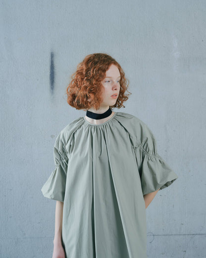 【SALE/50%0ff】Balloon Dress [603396] light khaki