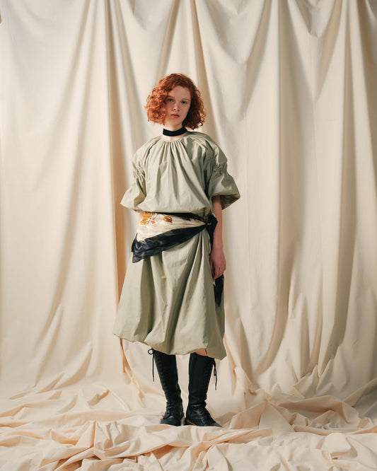 【SALE/50%0ff】Balloon Dress [603396] light khaki