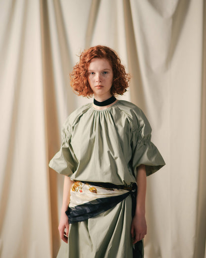 【SALE/50%0ff】Balloon Dress [603396] light khaki