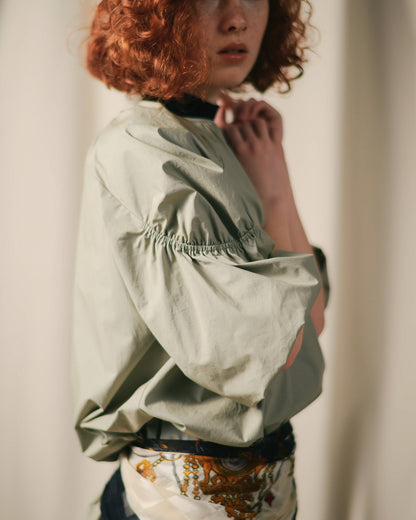 【SALE/50%0ff】Balloon Dress [603396] light khaki