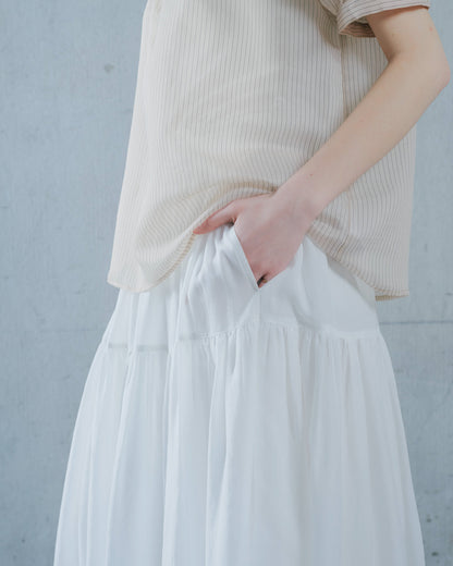 【SALE/50%0ff】Gather Tiered Skirt [603398] off