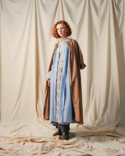 【SALE/50%0ff】Sleeve Tuck Dress [603397] blue