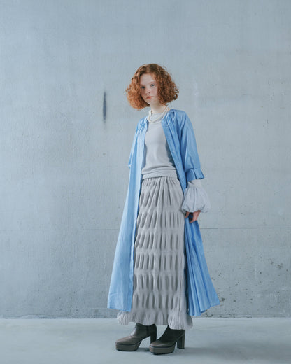 【SALE/50%0ff】Sleeve Tuck Dress [603397] blue