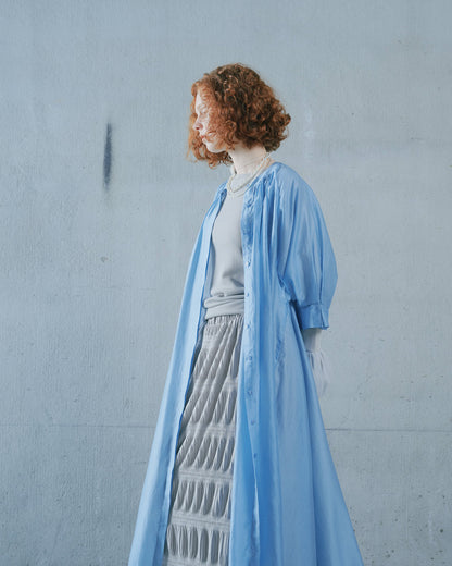 【SALE/50%0ff】Sleeve Tuck Dress [603397] blue