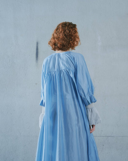 【SALE/50%0ff】Sleeve Tuck Dress [603397] blue