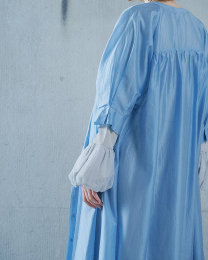 【SALE/50%0ff】Sleeve Tuck Dress [603397] blue