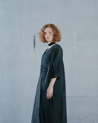 【SALE/50%0ff】Sleeve Tuck Dress [603397] black