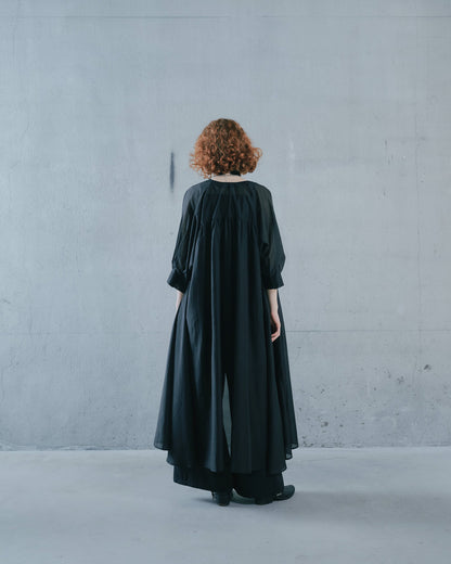 【SALE/50%0ff】Sleeve Tuck Dress [603397] black
