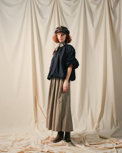【SALE/50%0ff】Balloon Blouse [603395] black