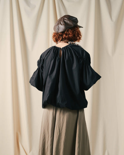 【SALE/50%0ff】Balloon Blouse [603395] black