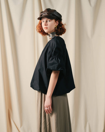 【SALE/50%0ff】Balloon Blouse [603395] black