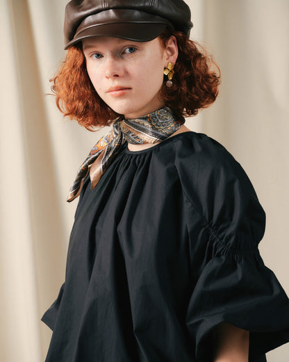 【SALE/50%0ff】Balloon Blouse [603395] black