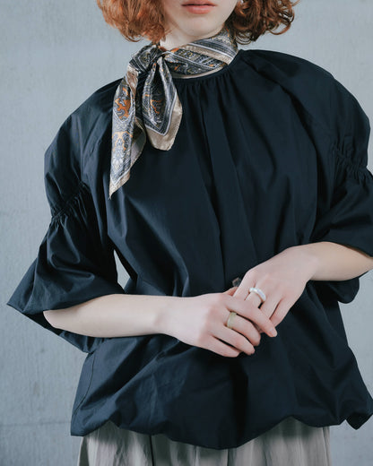 【SALE/50%0ff】Balloon Blouse [603395] black