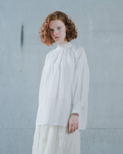 【SALE/50%0ff】2way Sheer Blouse [603391] off