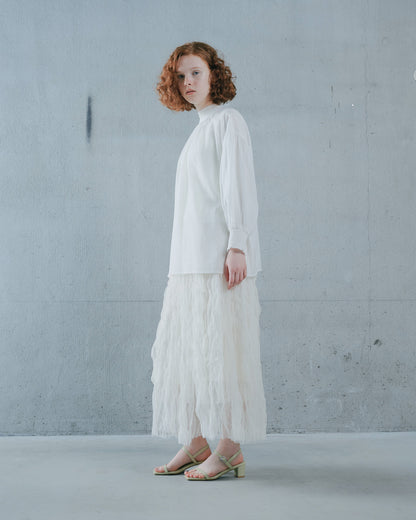 【SALE/50%0ff】2way Sheer Blouse [603391] off