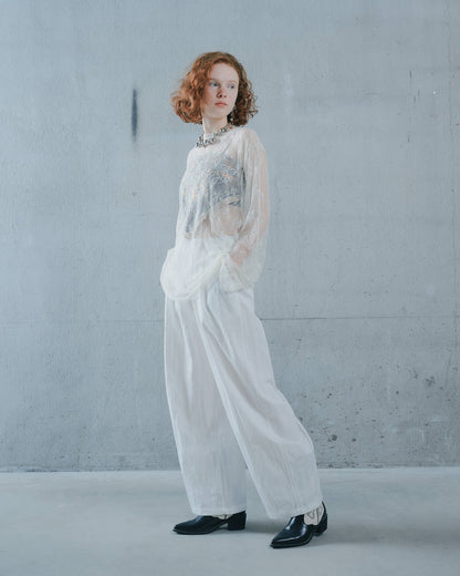 【SALE/50%0ff】Lace Tops [603368] ivory