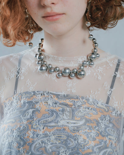 【SALE/50%0ff】Lace Tops [603368] ivory