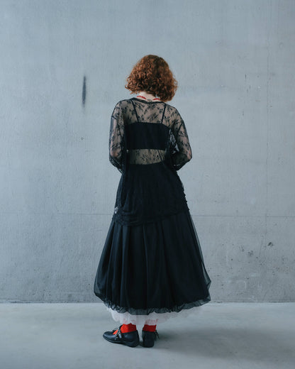 【SALE/50%0ff】Lace Tops [603368] black