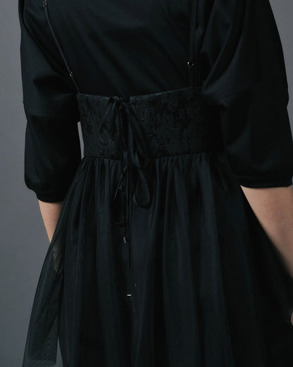 【SALE/50%0ff】Jacquard Bustier [603389] black