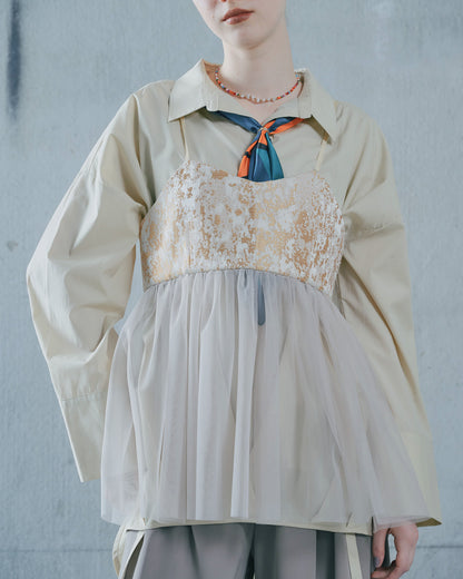 【SALE/50%0ff】Jacquard Bustier [603389] pink