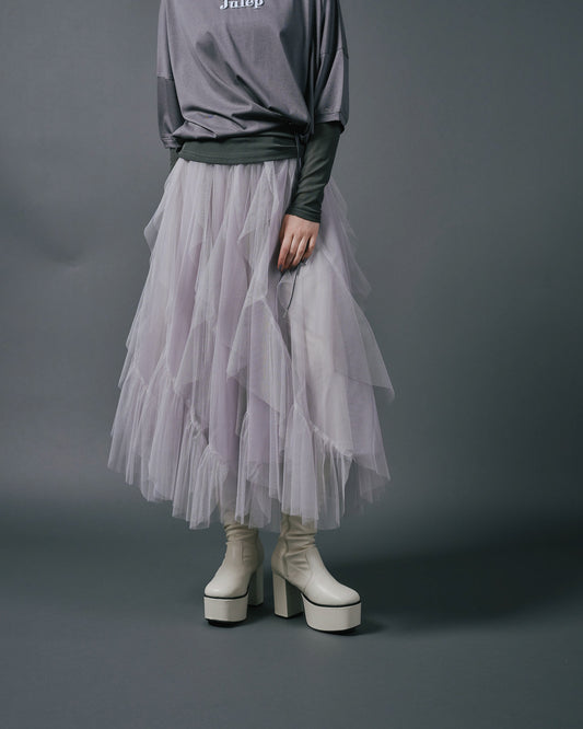 【SALE/50%0ff】Frill Skirt [603346] greige