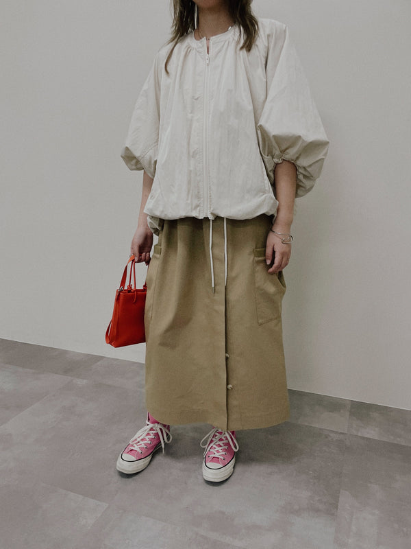 【Summer SALE!!】Balloon Blouson [603354] ivory(76)