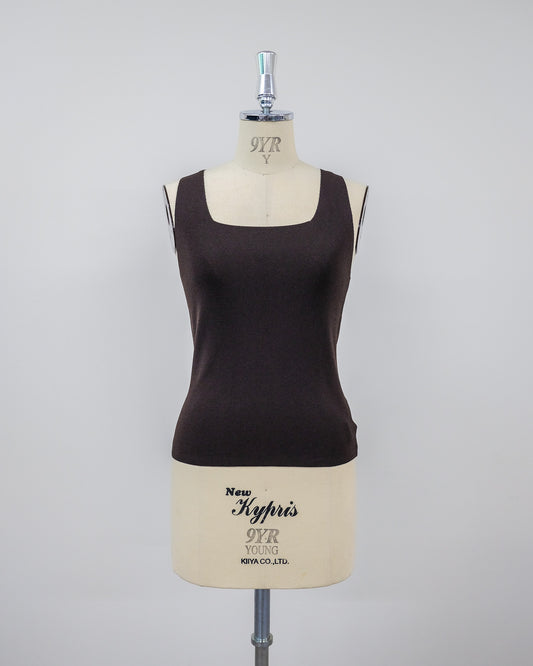 Knit Tank Tops [603410] brown(60)