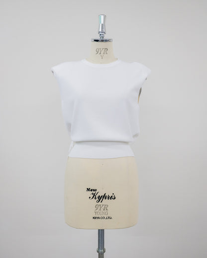Shoulder Padd Kint Tops [603409] off(01)