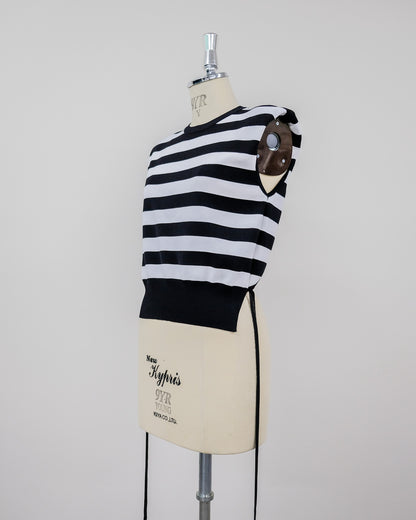 Shoulder Padd Kint Tops [603409] mix(96)