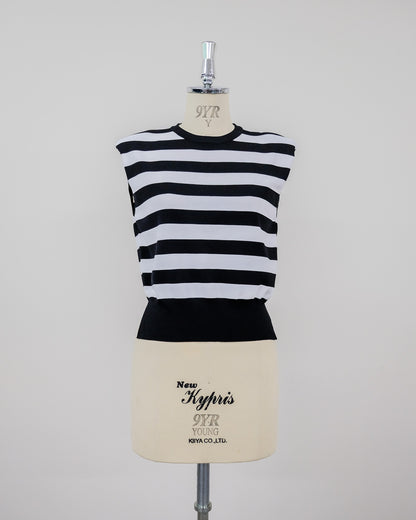 Shoulder Padd Kint Tops [603409] mix(96)