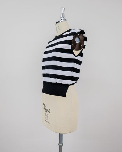 Shoulder Padd Kint Tops [603409] mix(96)