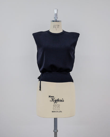 Shoulder Padd Kint Tops [603409] black(99)