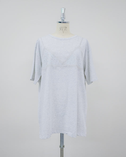 Lace Layered T-Shirt [603407] l.grey(70)