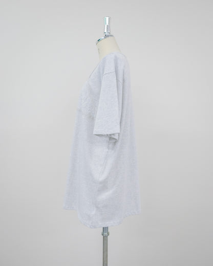 Lace Layered T-Shirt [603407] l.grey(70)