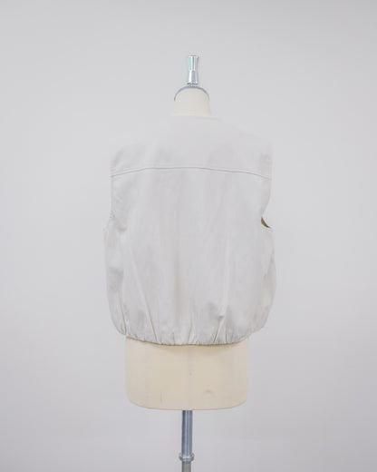 Fake Leather Vest [603423] beige(05)
