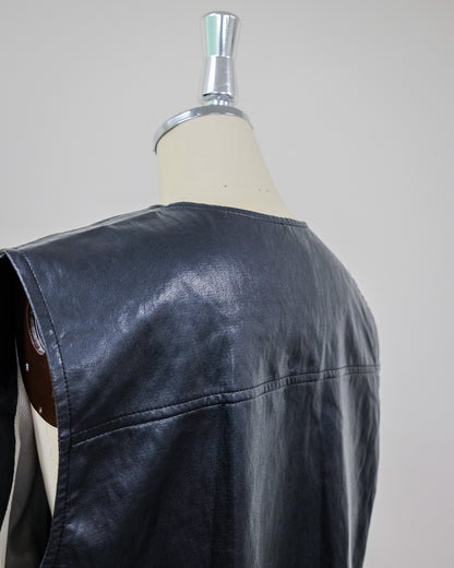 Fake Leather Vest [603423] black(99)